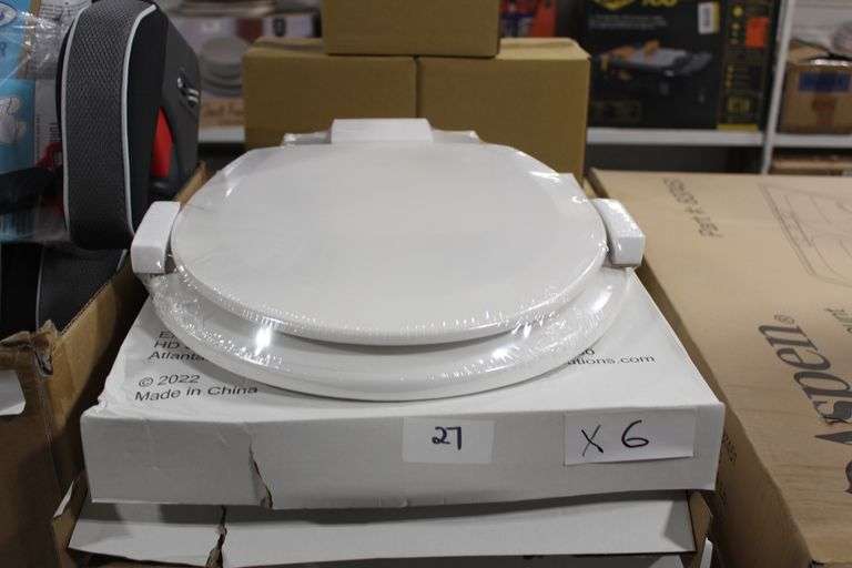 Seasons Beveled Edge Round Wood Toilet Seat 214919