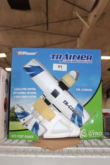 Top Race Trainer 3Ch Rc Airplane Tr-C285G 6-Axis Gyro 320' Range