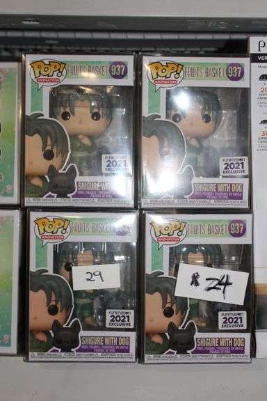 Funko Pop! Animation Fruits Basket #937 Funimation 2021 Exclusive Shigure With Dog Vinyl Figures