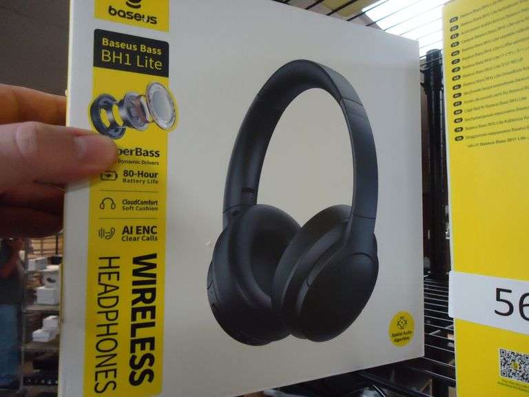 BASEUS BASS BH1 LITE OVER EAR WIRELESS HEADPHONES