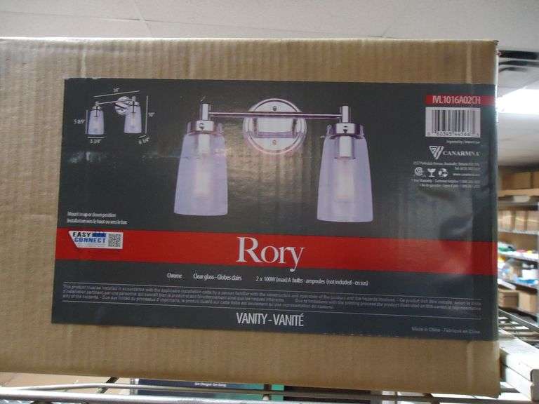 NEW! RORY BATHROOM VANITY LIGHT FIXTURE