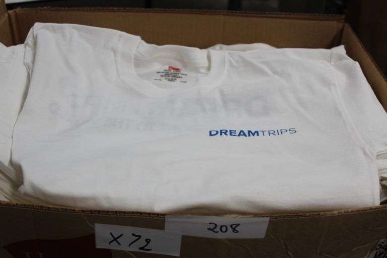 Hanes White Cotton Adult Large Passport Graphic T-Shirt Tagless Sold Per Shirt