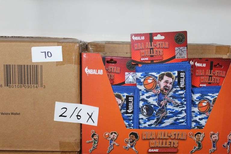 Nbalab All Star Wallets Dallas Mavericks #77 Luka Doncic Velcro Wallet White & Blue Camo Color