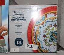 Members Mark Tuscan Elegance Melamine Dinnerware Set Of 18 For 6-Place Settings