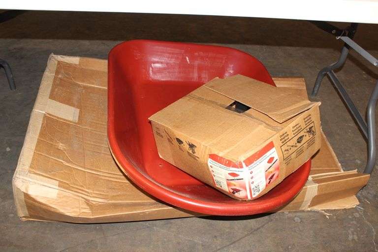 Ames Pw4Ut24 Red 4Cu.Ft. Poly Wheelbarrel