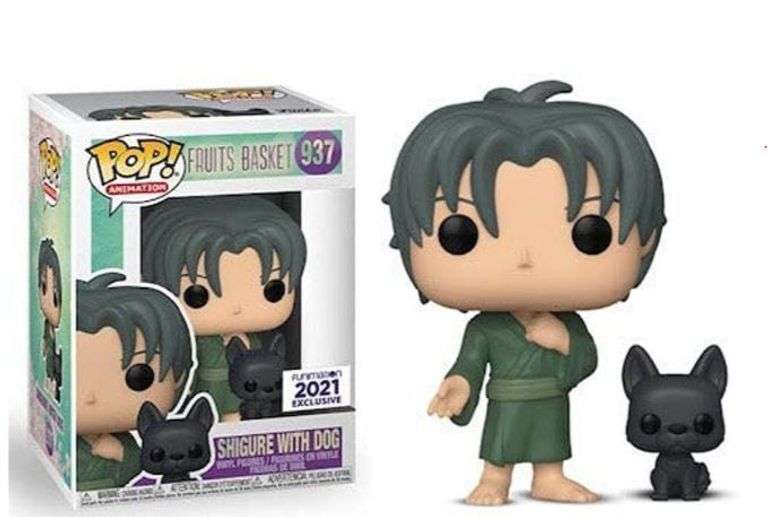 Brand new Funko Pop! Animation Fruits Basket #937 Funimation 2021 Exclusive Shigure With Dog Vinyl Figures