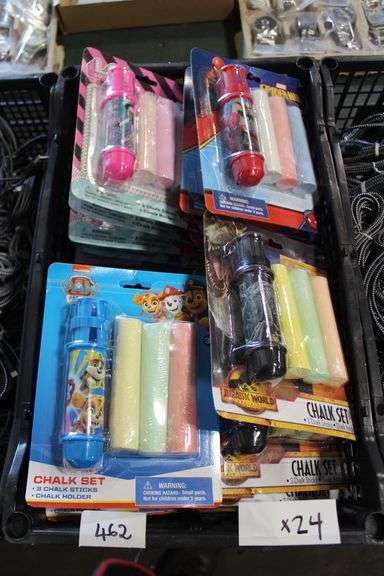 Kids Themed 3Pcs Chalk Set With Holder, Themes Including Paw Patrol, Lol Surprise Dolls, Spiderman And Jurassic World