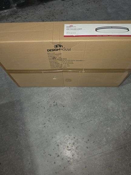 DESIGNHOUSE OWENS LED CEILING LIGHT MODEL 588863-BLK