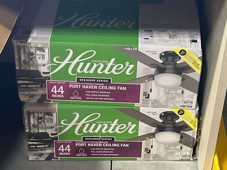 HUNTER DESIGNER SERIES INDOOR/OUTDOOR PORT HAVEN CEILING FAN