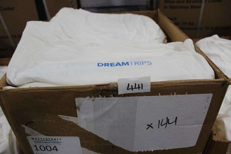 Hanes White Cotton Adult Large Passport Graphic T-Shirt Tagless Sold Per Shirt