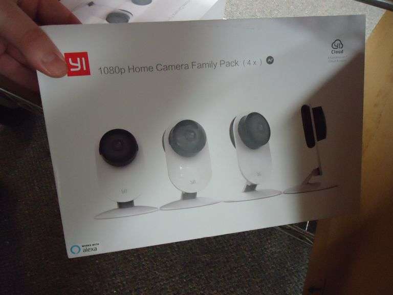 YI 1080P HOME CAMERA FAMILY PACK. 4 CAMERAS