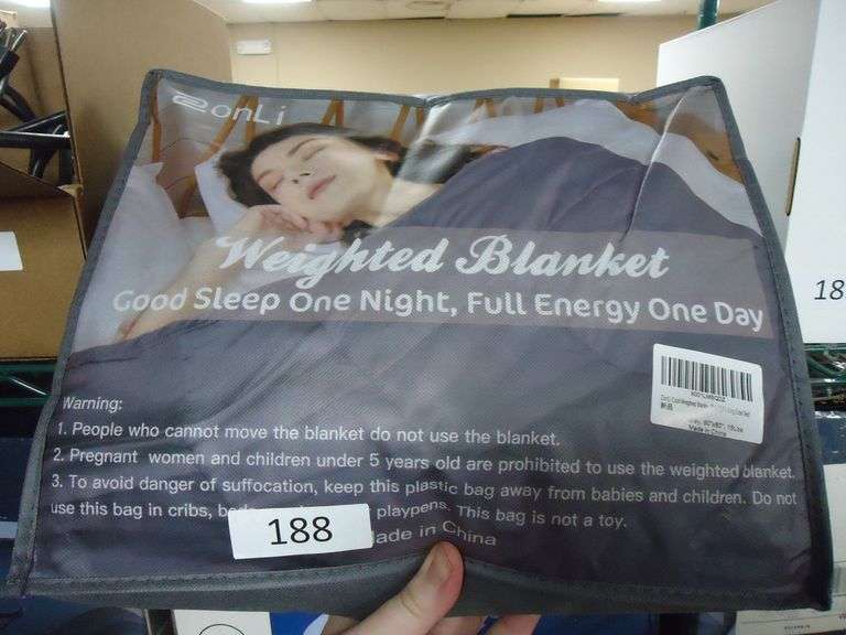 NEW! ZONLI WEIGHTED BLANKET. KING SIZE