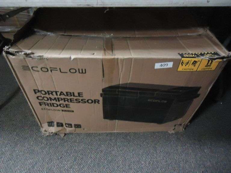 ECOFLOW CUBE COOLER ONLY.BROKEN SCREEN. NO BATTERY OR CHARGER. UNTESTED