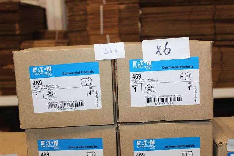 Eaton Crouse Hinds Series 469 Set Screw Type Coupling For Emt, Imc And Rigid Conduit 4" 1-Per Case