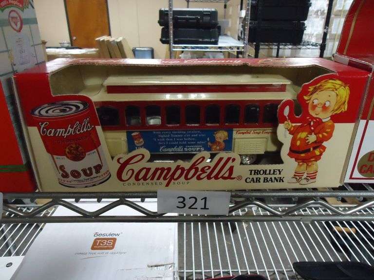 NEW! CAMPBELLS LIMITED EDITION TROLLEY CAR BANK