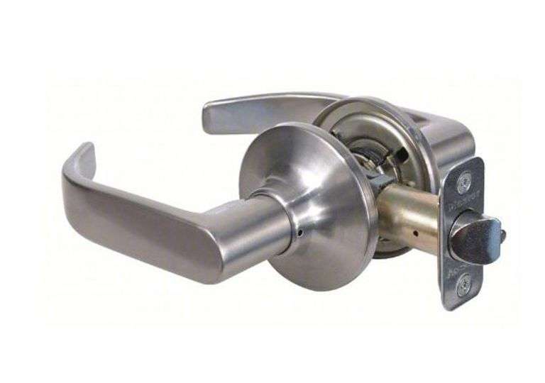 Brand new Shield Security Passage Lockset Grade 3 Straight Lever Satin Nickel Pn:913811