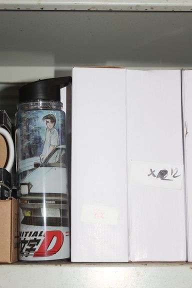 Brand new Shuichi Shiigeno / Kodansha Initial D Plastic Tumbler With Straw And Removable Outter Sleeve