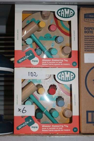 Camp Whack-A-Mole Wooden Clobbering Toy