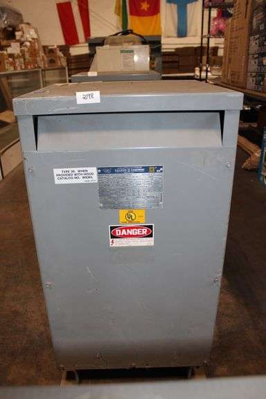 Sorgel Transformers Square D Single Phase Insulated Transformer Style No: 14351-12212-023 Cat.No. 75S3H  75Kva