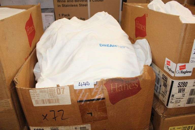 Hanes White Cotton Adult 3Xl Passport Graphic T-Shirt Tagless Sold Per Shirt