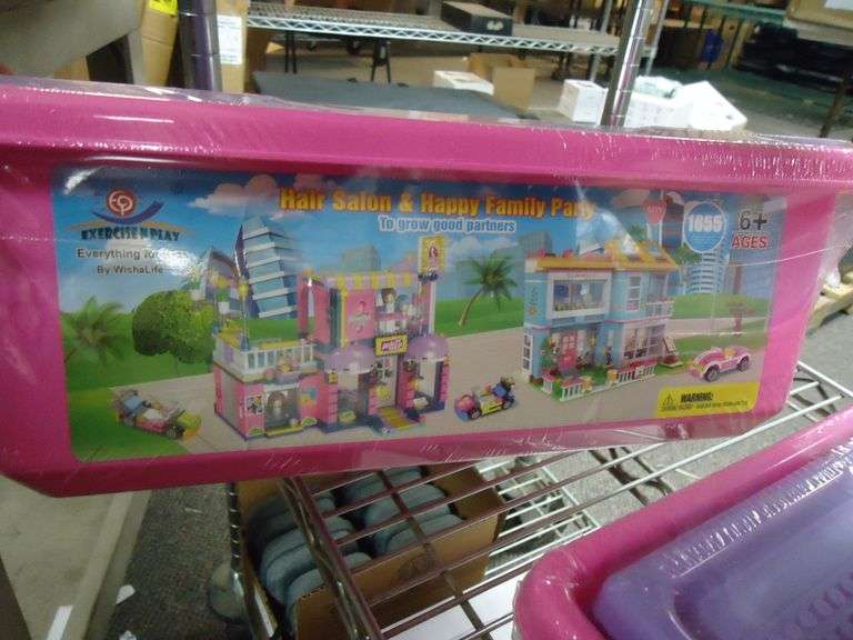 NEW! HAIR SALON AND HAPPY FAMILY PARTY LEGO-LIKE BLOCK SET