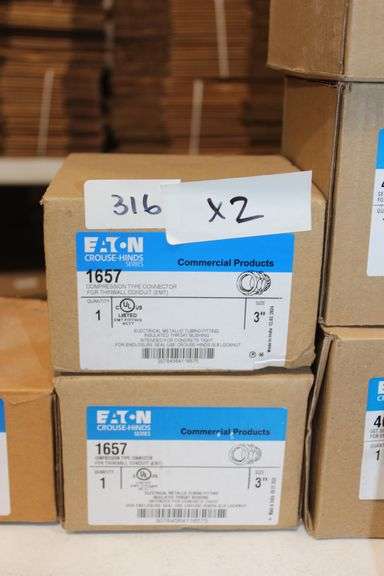 Eaton Crouse Hinds Series 1657 Compression Type Connector For Thinwall Conduit (Emt) 3" 1-Per Case