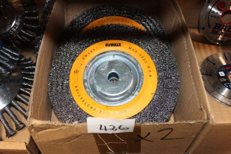 Dewalt Straight Wire Wheel Dw4907 4,000Rpm Max Aprox 8"Dia