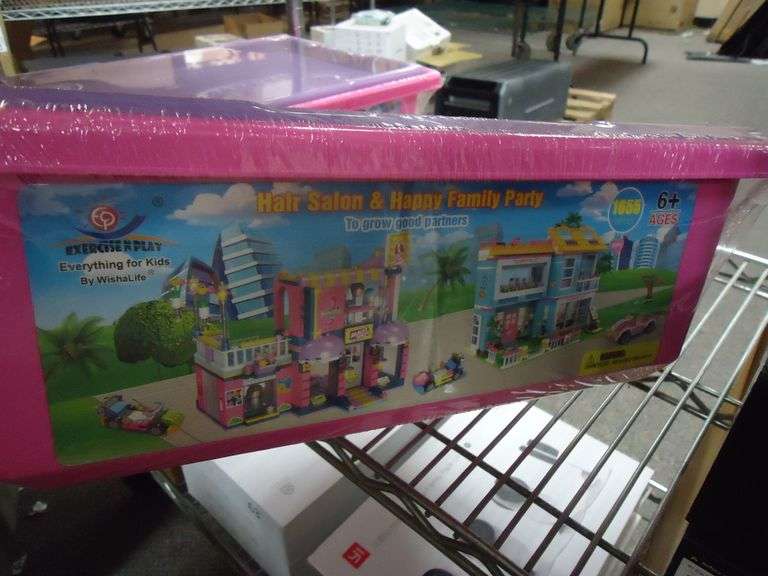 NEW! HAIR SALON AND HAPPY FAMILY PARTY LEGO-LIKE BLOCK SET