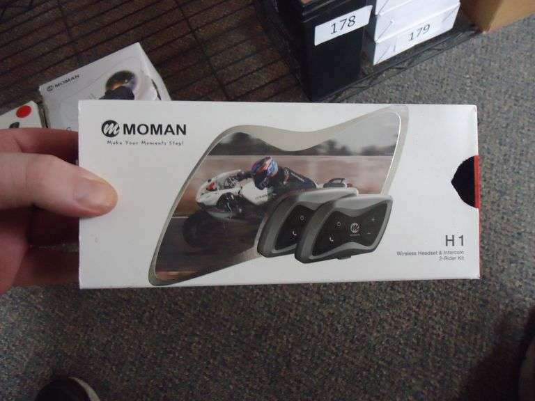 MOMAN H1 WIRELESS HEADSET AND INTERCOM 2-RIDER KIT
