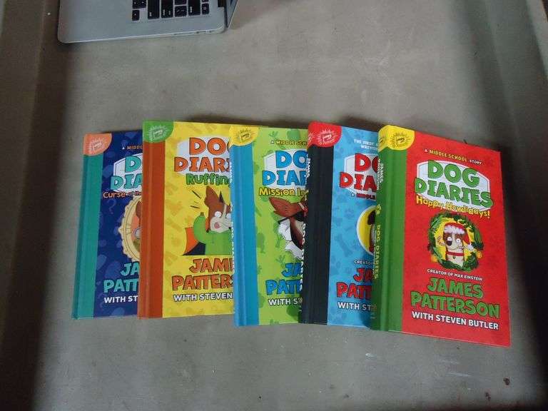 LOT OF 5 DOG DIARIES BOOKS