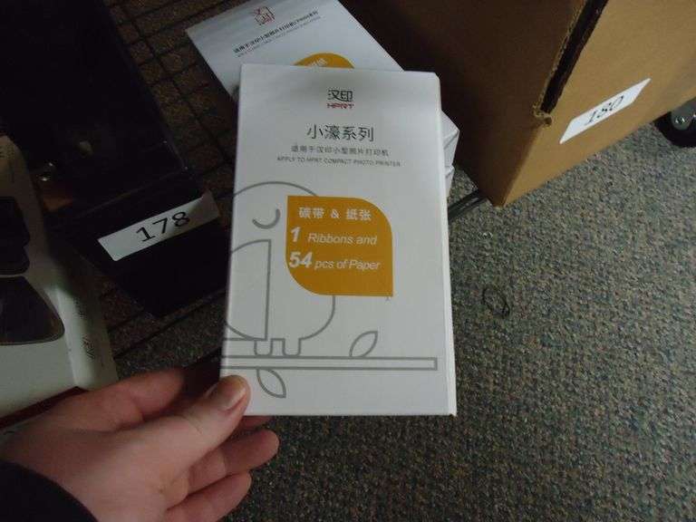 HPRT REPLACEMENT RIBBON AND 54 PCS OF PAPER