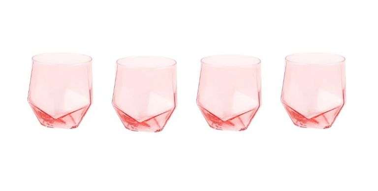 Just Feed Me By Jessie James Decker 4Pcs Stemless Wine Glasses