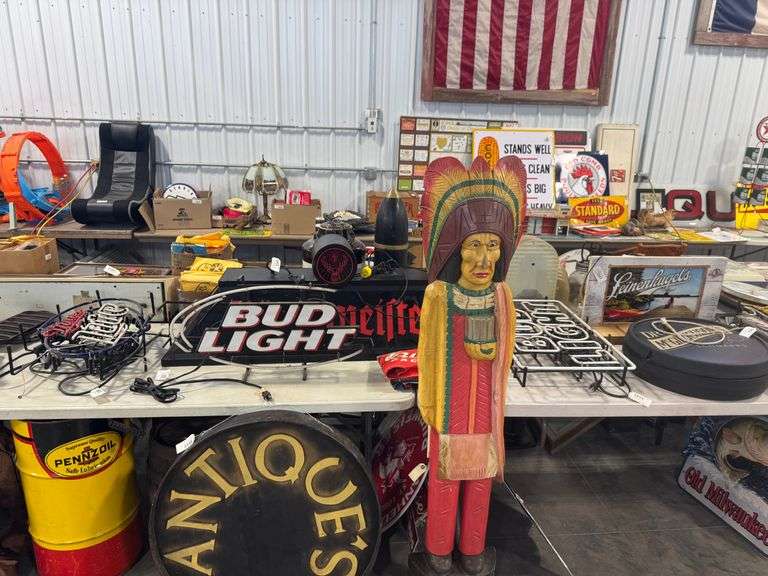 Signs, Crocks, Cast Iron & Primitive