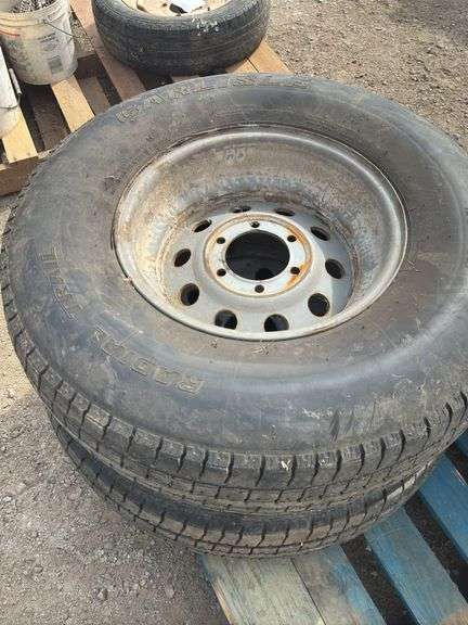 MONEY X 4--TIRE & RIMS, 235/85R16 - Hoge Auctioneering LLC