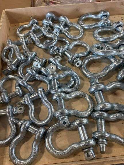Anchor shackles--sizes 3/4" to 1-1/4", 38 count/ one money