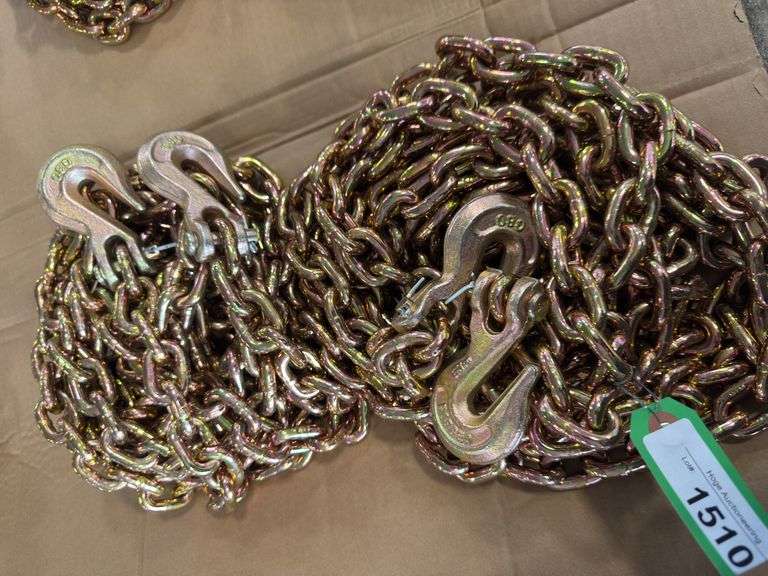 5/16" x 20 ft log chains, Money x 2, tax applies