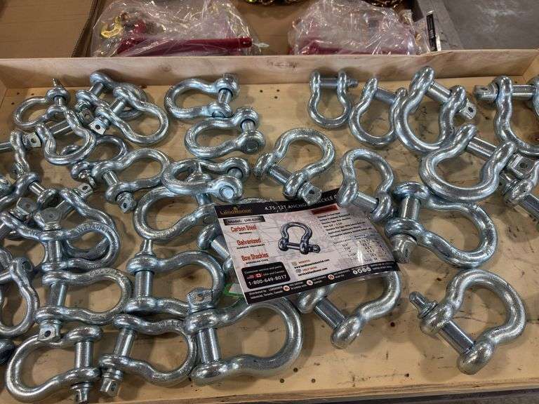 Anchor shackles--sizes 3/4" to 1-1/4", 38 count/ one money