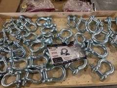 Anchor shackles--sizes 3/4" to 1-1/4", 38 count/ one money