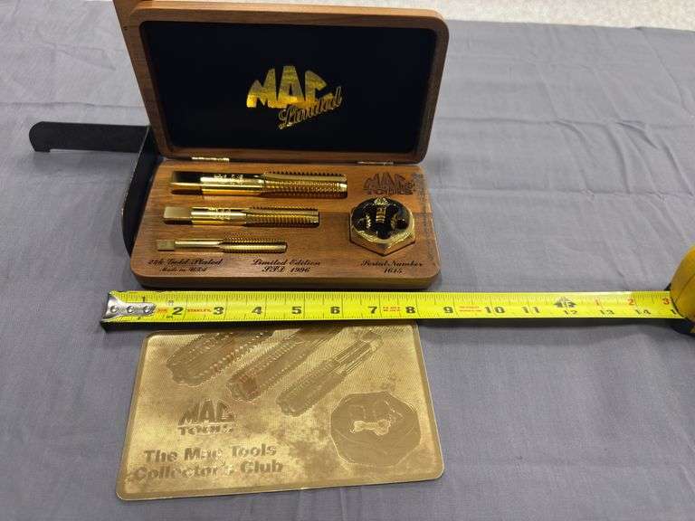 Mac Tools Collector’s Club limited edition 1996 4-pc tap and dies set