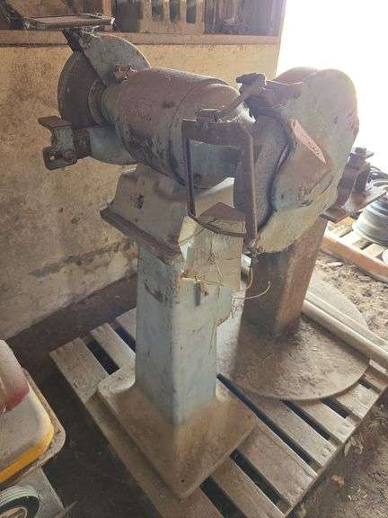 2 wheel grinder on stand