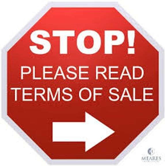 Please Read Terms Before Bidding