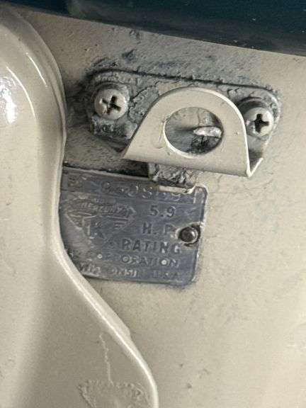 1955 Mercury Mark 6 outboard motor, metal 2.5 gal tank (stand not included)