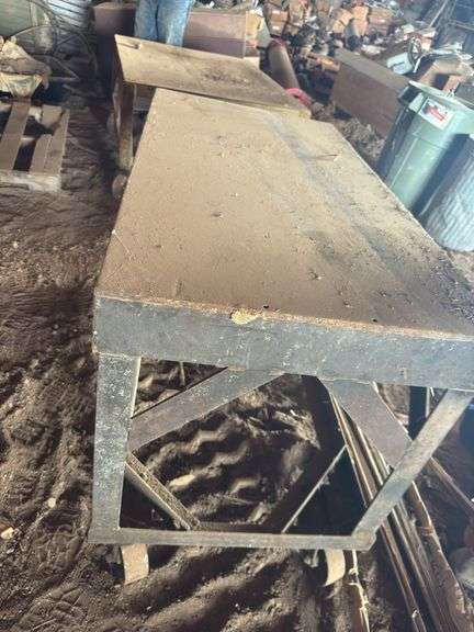 Steel cart on wheels- 2ftx 4ft L x 30"T