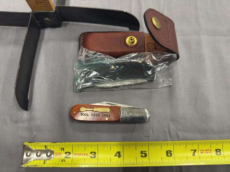 2 pocket knives-Cutco with sheath & Barlow