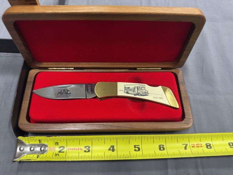 Mac Tools 1938-1989 Gerber collectable knife in case.