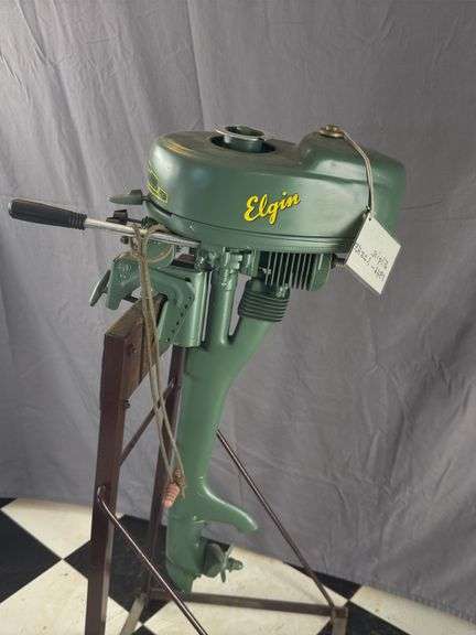 1946 Elgin outboard motor (stand not included)