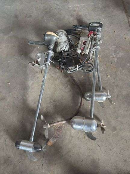 Elect trolling motors- 4 count, 1 money