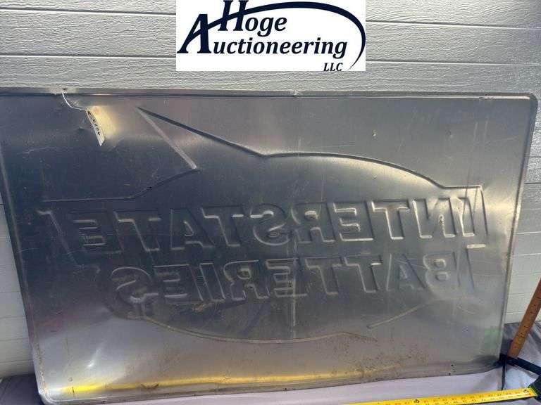 Interstate Batteries Power Fast Built to Last sign - tin
