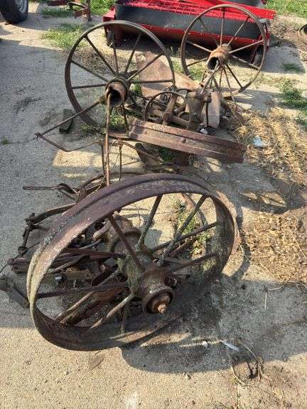4-28" steel wheels, misc wheels & iron