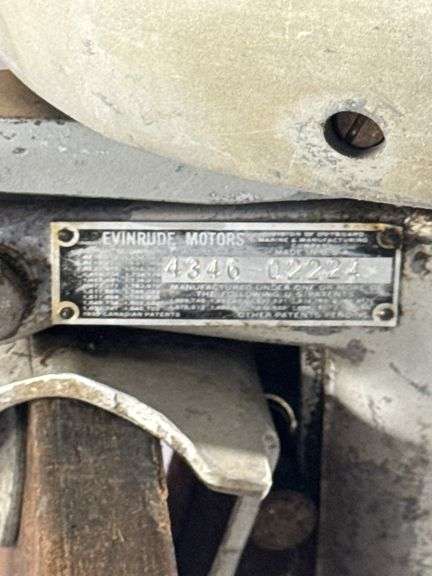 1940 Evinrude outboard (stand not included)